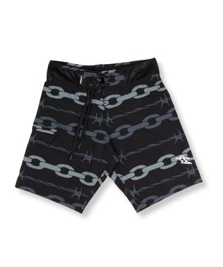 DAHUI BOARDSHORT - BLACK CHAIN