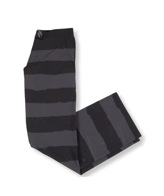 DAHUI HORIZONTAL STRIPE PANT - BLACK/GREY