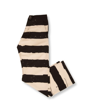 DAHUI HORIZONTAL STRIPE PANT - BLACK/WHITE