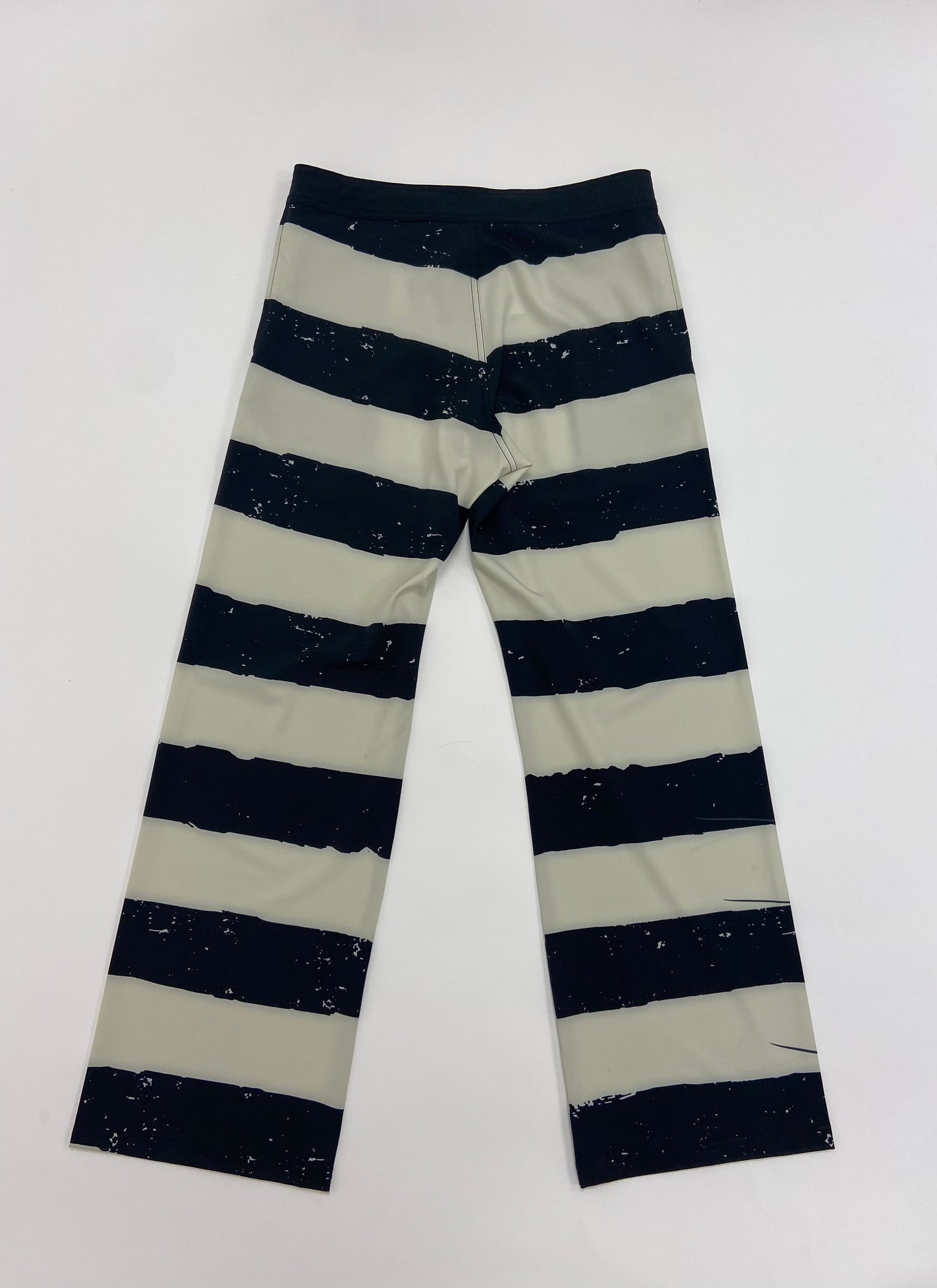 HORIZONTAL STRIPE PANT - BLACK/WHITE