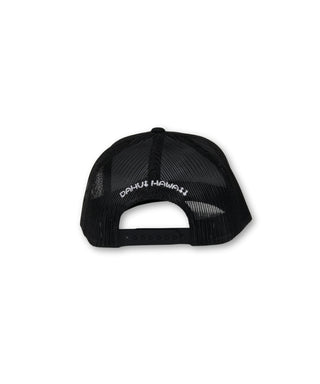 Retro Da Hui Trucker Hat - Black/White