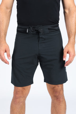 DAHUI BOARDSHORT - BLACK / HAWAIIAN FLAG