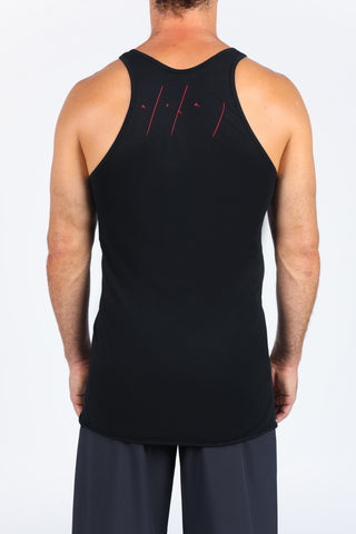 TATTOO TANK - BLACK/RED