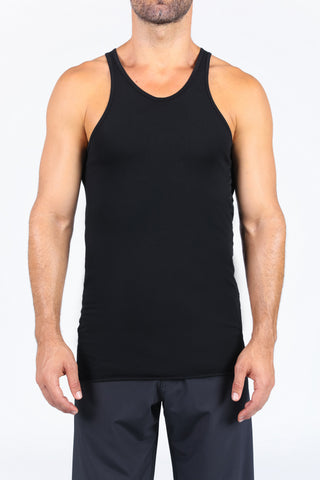 SHARK TOOTH TANK - BLACK/GREY