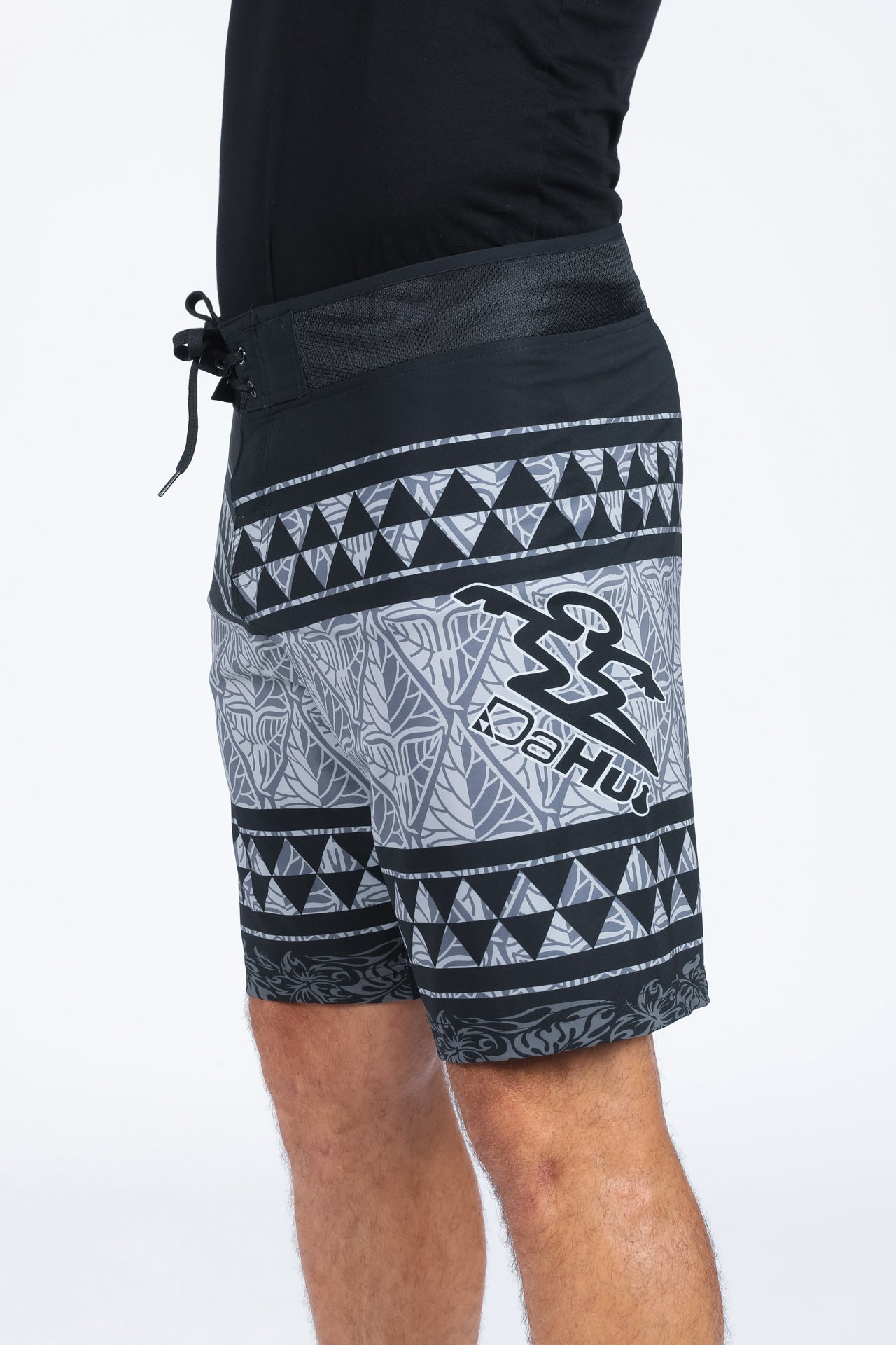 SHARK TOOTH BLOCK PRINT BOARDSHORT