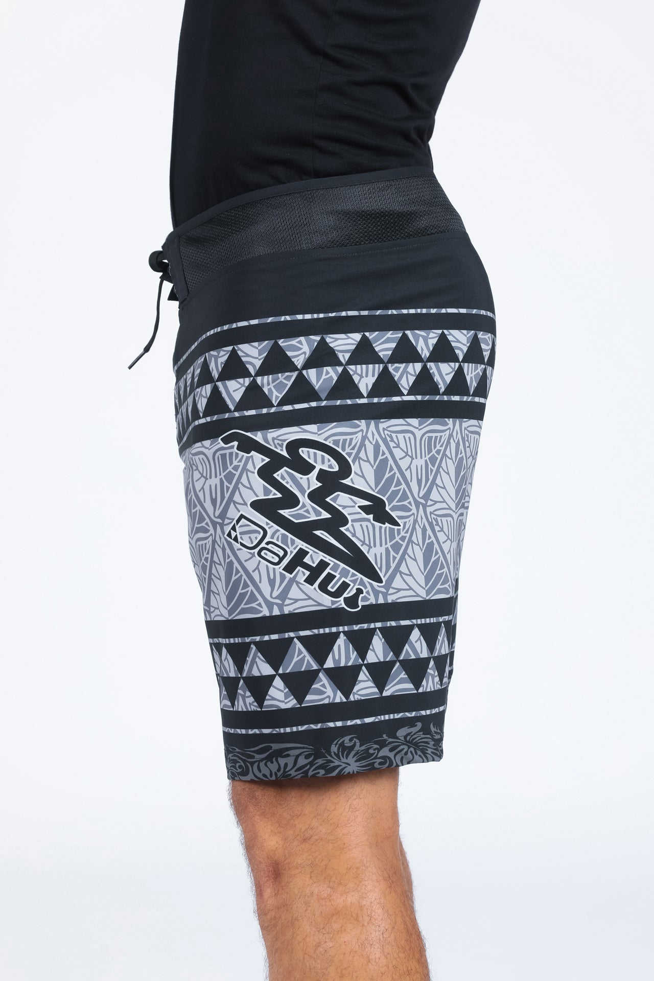 SHARK TOOTH BLOCK PRINT BOARDSHORT