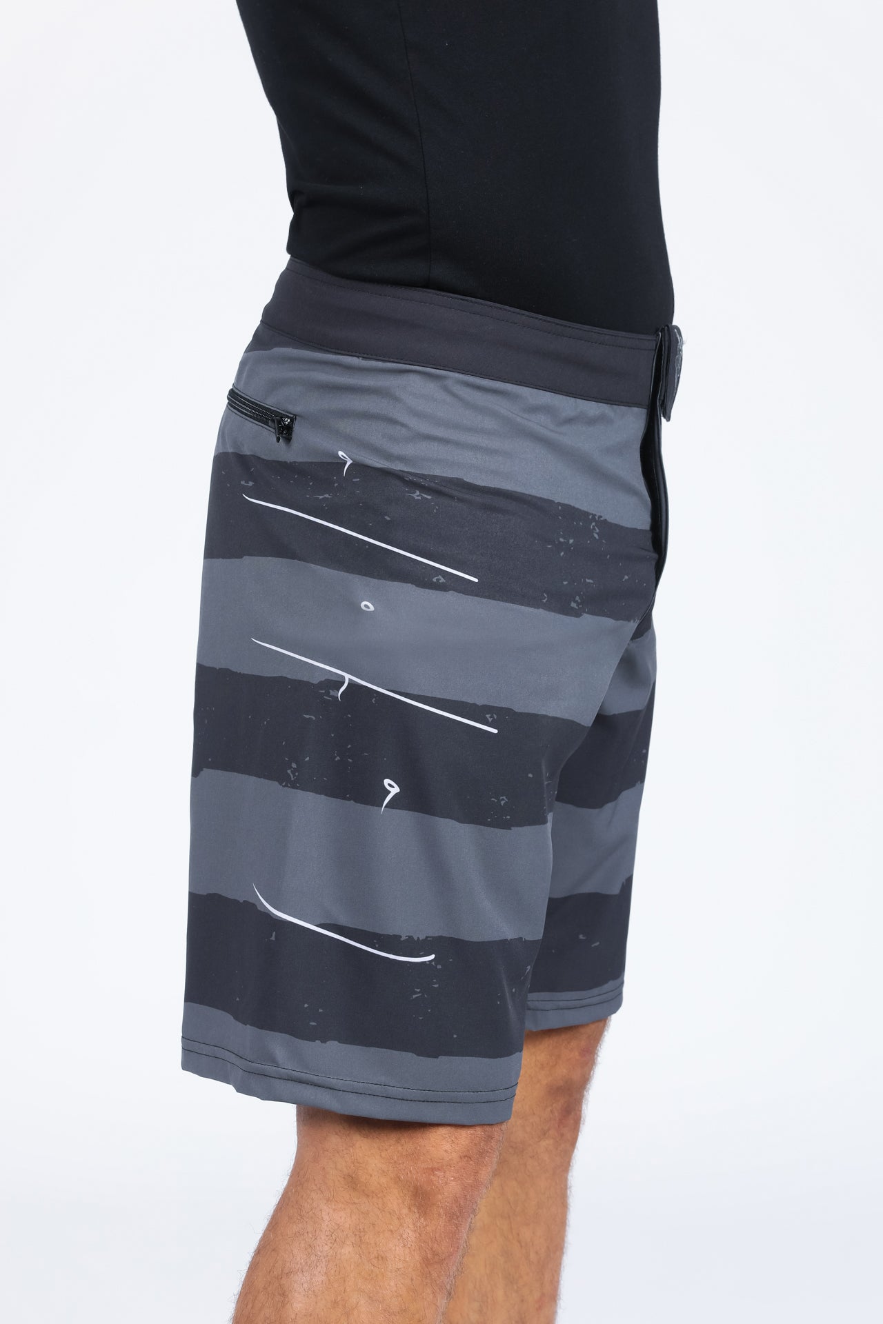 HORIZONTAL HYBRID SHORT BLACK/GREY