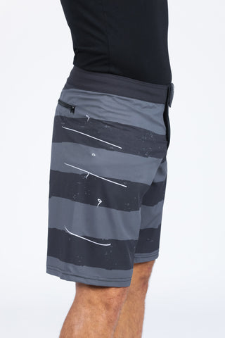 HORIZONTAL HYBRID SHORT - BLACK/GREY